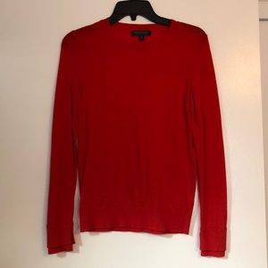100% merino extra fine red/orangey wool sweater